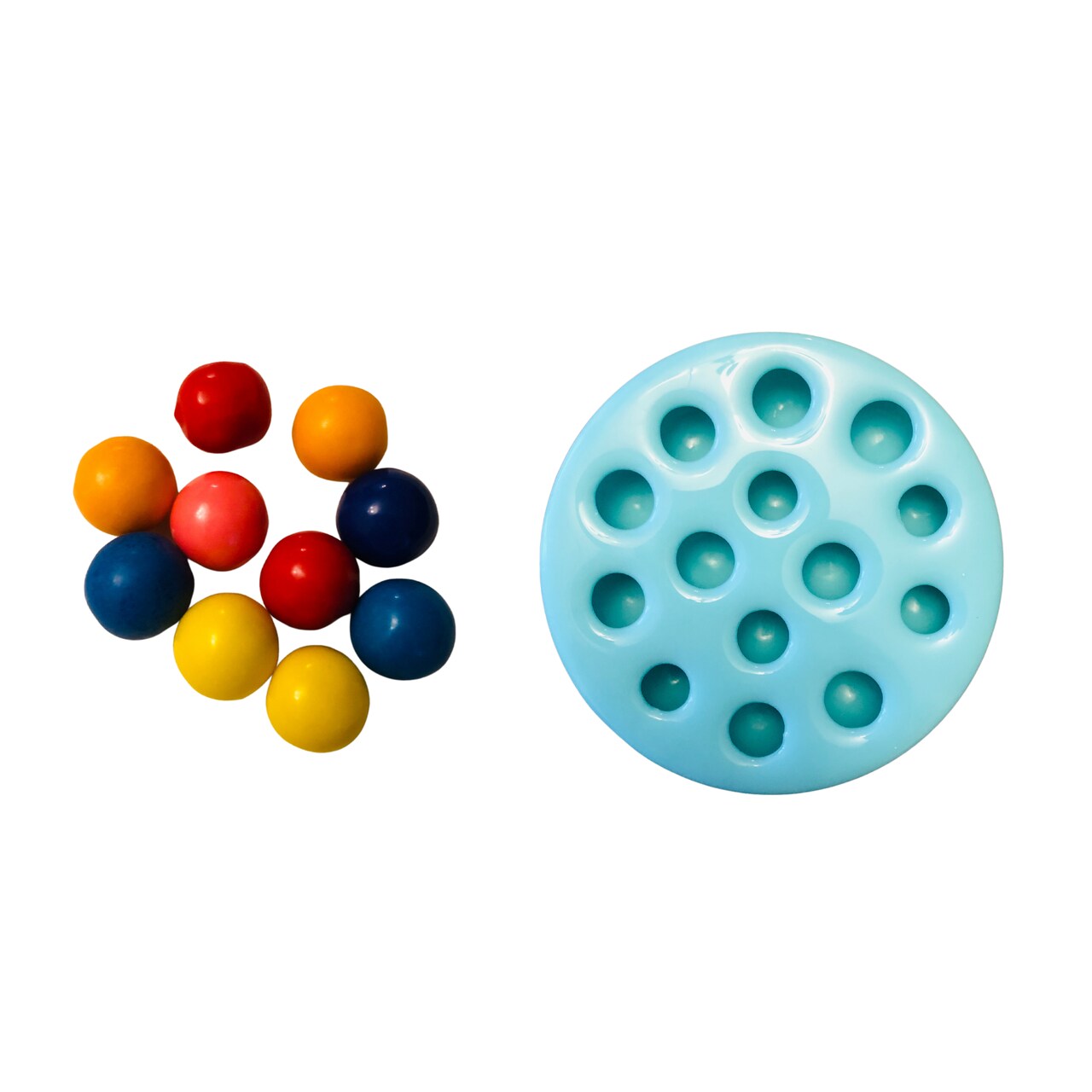 14pc Gum Balls Shape Silicone Mold| Candy Shaped Silicone Mold| Soap| Candle | Mold for Wax| Mold for Resin| Not Food Grade